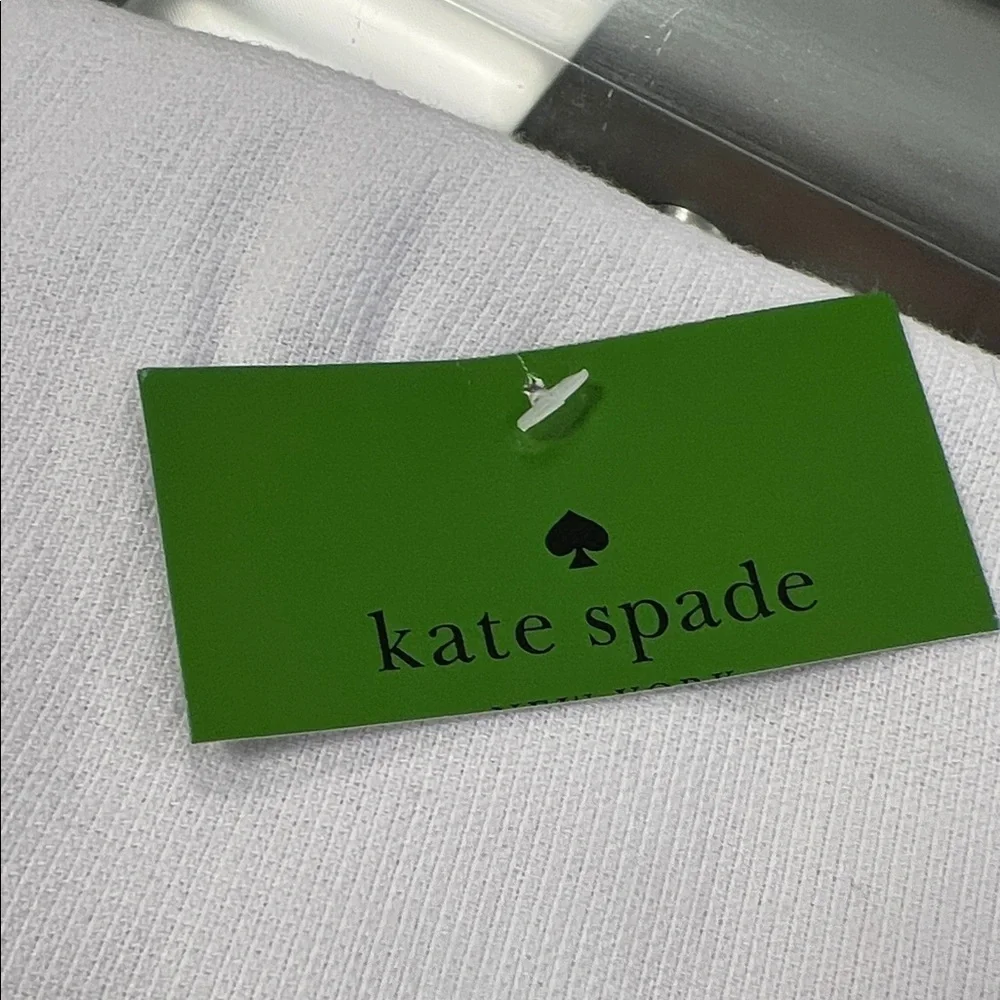 Kate Spade White Towel with Pink Pattern